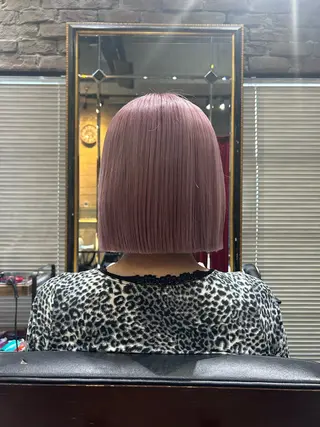 ショート カラー ボブ/レイヤー/縮毛 矯正/りょうたのヘアスタイル