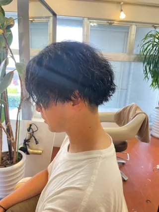 ミディアム パーマ メンズ 【contour】 ゆめ菜のヘアスタイル