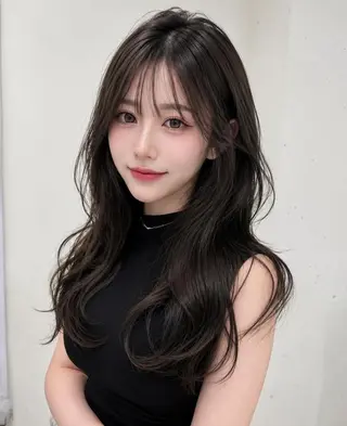 ロング カラー むら 結菜のヘアスタイル
