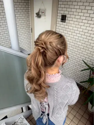 ロング ヘアアレンジ 褒められヘアメイク /‎ボブ女子🐶みおのヘアスタイル