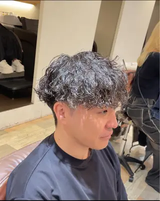 メンズ 髪質改善カラー メンズパーマゆうひのヘアスタイル