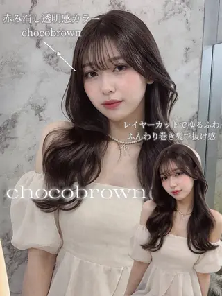 ロング カラー ️🫧中島遼香🫧 艶カラー/髪質改善のヘアスタイル