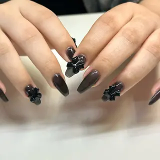 ロング mark 🤍Yuki🤍のネイルデザイン