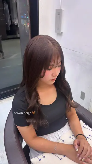 ロング WiLL 梶岡日菜のヘアスタイル