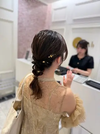 セミロング ヘアアレンジ 韓国風カラーお任せ アサコサユリ🎀の眉毛・アイブロウイメージ