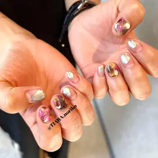 ショート カラー メンズ ネイル TIARA💅🏻 NORIKOのネイルデザイン