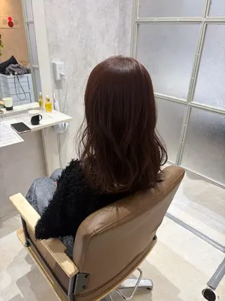 セミロング Rico🤎まこと 🤎ボブ/艶カラー♪のヘアスタイル