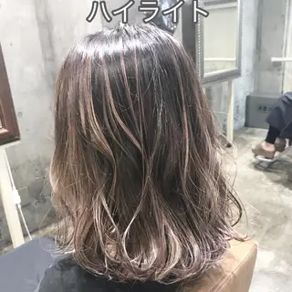 ミディアム カラー パーマ ヘアアレンジ メンズ キッズ ネイル マツエク・マツパ サロンドミルク 渋谷高比良のヘアスタイル