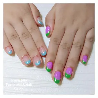 ショート ネイル 🐾enen style 🐾のネイルデザイン