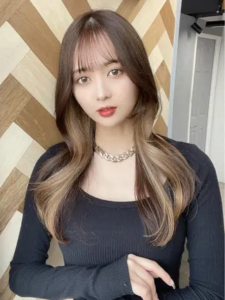 セミロング 朝3秒で前髪が決まる ✂️ヒロのヘアスタイル