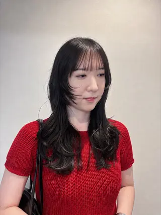 ロング パーマ/レイヤー かどたはるなのヘアスタイル