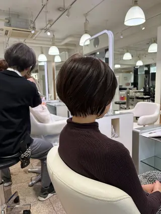 ショート 天神 大名 ショート ボブ 宇土あやかのヘアスタイル
