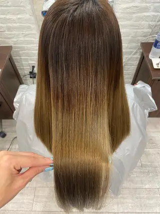 ロング カラー パーマ ヘアアレンジ 美髪クリエイター マリアのヘアスタイル