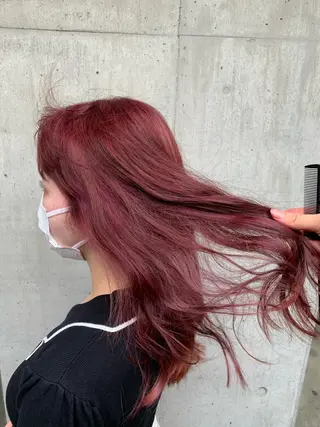 ロング カラー パーマ ヘアアレンジ メンズ キッズ ネイル マツエク・マツパ アイブロウ 🐺ウルフ×ハイトー ン🖤Yukinoのヘアスタイル