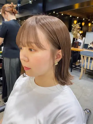 ミディアム カラー 透明感カラー🌿 グレージュ🐺陽介のヘアスタイル