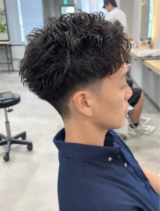 パーマ メンズ 保立メンズカット 船橋駅メンズパーマのヘアスタイル