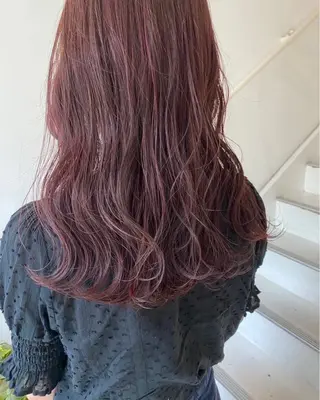 セミロング カラー げん/梅田美容室 中崎町美容室のヘアスタイル
