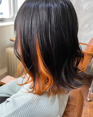ミディアム インナーカラー🦔 🐾KEISUKEのヘアスタイル