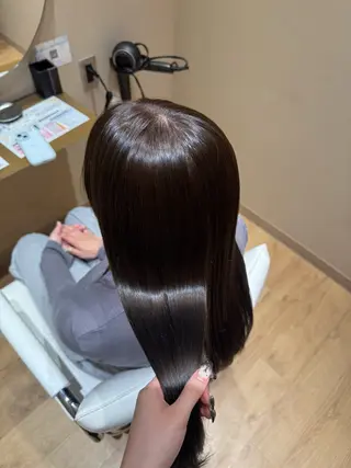 ロング 黒島優香🦋 /縮毛矯正/髪質改善のヘアスタイル