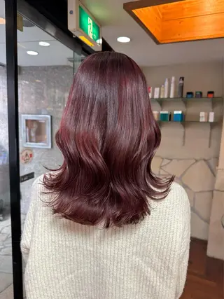 ミディアム カラー 矢野 晃平のヘアスタイル