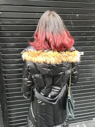 セミロング カラー ヘアアレンジ 中村 梨沙のマツエク・マツパデザイン