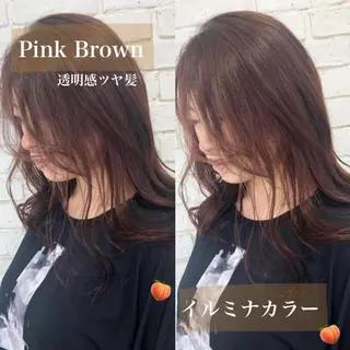 ミディアム カラー Acchon/心斎橋 💚ダブルカラーのヘアスタイル