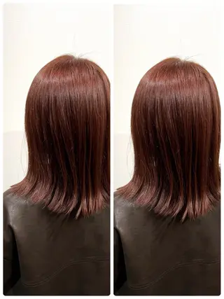 ミディアム カラー レイヤー/ボブ 特化✂️福岡のヘアスタイル