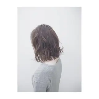 ミディアム カラー 永岡 鉄平のヘアスタイル