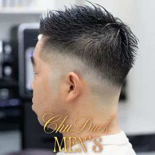 ショート メンズ フェード×メンズ カット｜SHOTAのヘアスタイル