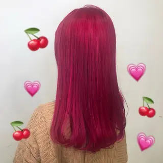 ロング カラー ヘアアレンジ TSUNA 🌙 Lim 五反田のマツエク・マツパデザイン