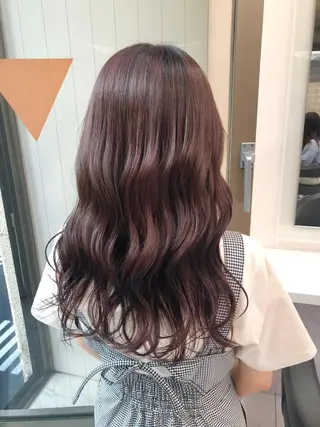 セミロング カラー パーマ ヘアアレンジ メンズ キッズ ネイル マツエク・マツパ 上品＆韓国風 🥀海心🥀のヘアスタイル