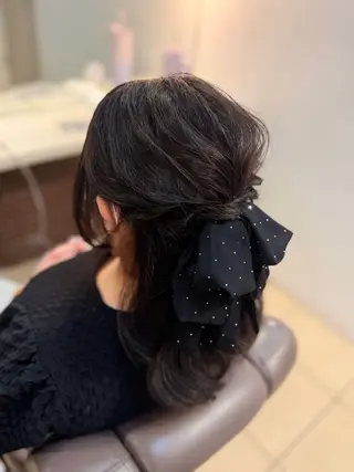 ヘアアレンジ 🫧透明感艶カラー& レイヤー/ゆめ🫧のマツエク・マツパデザイン