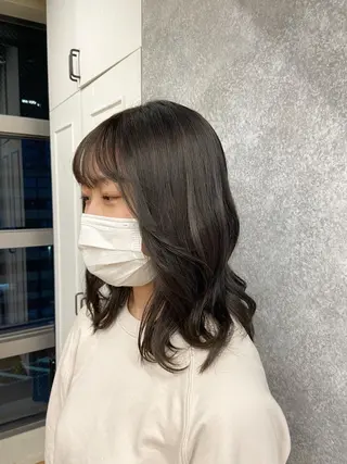セミロング 🌷久保田 優🌷のヘアスタイル