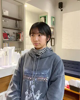 ショート かわい りほのヘアスタイル