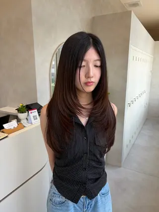 ロング カラー 韓国ヘア•艶カラー 🌷薫のヘアスタイル