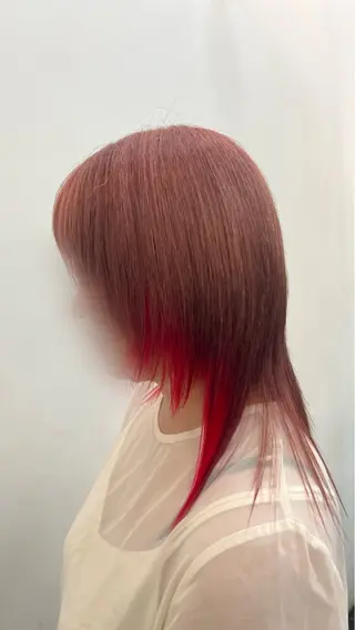 ミディアム カラー ダブルカラー× 透明感🦋まい🍀のヘアスタイル