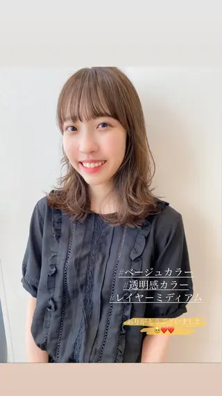 セミロング カラー アイブロウ 🍋黒瀬梨央の眉毛・アイブロウイメージ