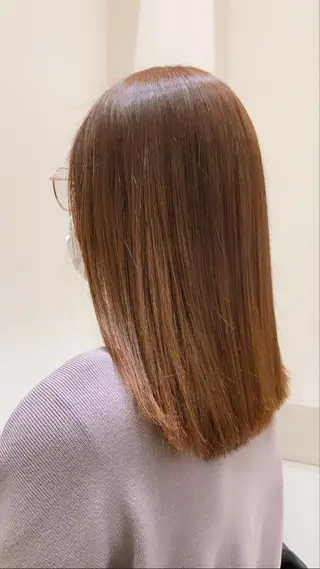 ロング カラー パーマ 佐藤 睦月のヘアスタイル