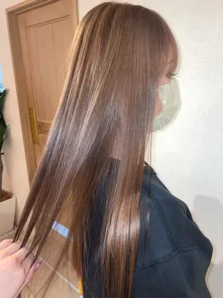 ロング カラー 沖縄東京2拠点美容師 mamicoのヘアスタイル