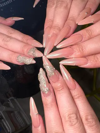 ネイル 33nail✴️栄 スミレ❇️Gel-xのネイルデザイン