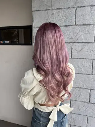 ロング カラー 清水 月菜のヘアスタイル