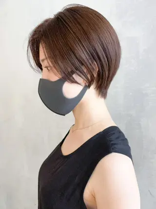 ショート カラー パーマ ヘアアレンジ ITbyALBUM 松戸のヘアスタイル