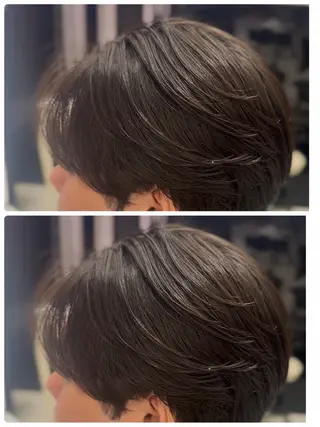 ショート パーマ メンズ renメンズパーマ ⭐️毛流れパーマ銀座のヘアスタイル