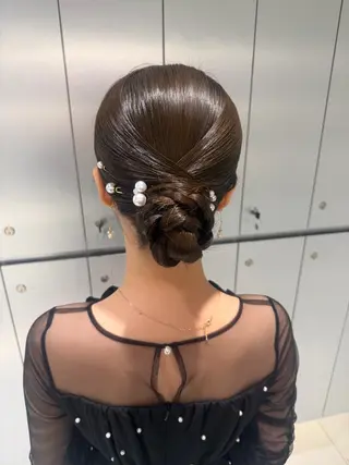 ヘアアレンジ ヘアセット🎀耳つぼ 👂💎MONAMIのヘアスタイル