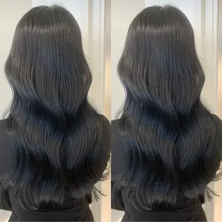 ロング 縮毛矯正/髪質改善 カラー/レイヤーのヘアスタイル