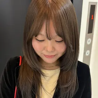 カラー Kaho 心斎橋カラーモデルのヘアスタイル