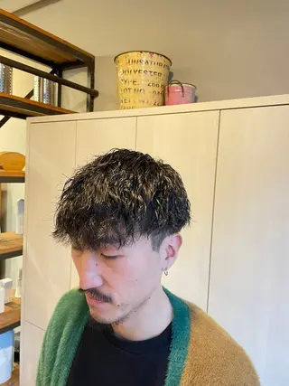 ショート パーマ メンズ サトウ コウキ  メンズのヘアスタイル