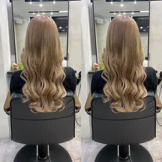 ロング カラー ヘアアレンジ FAAM Tsuneのヘアスタイル