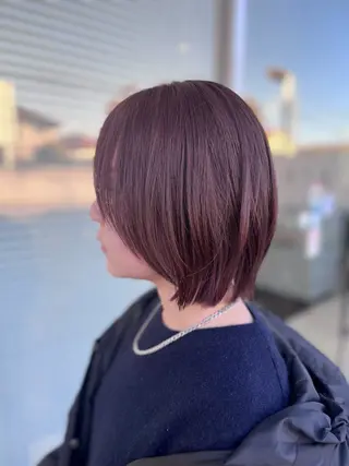 ミディアム カラー 村崎 美彩希のヘアスタイル