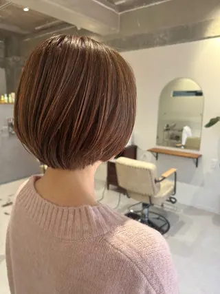 カラー 神部 あずみのヘアスタイル